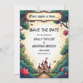 Märchen Einst Zur Zeit Schloss Waldhochzeit Save The Date (Vorderseite)