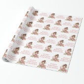 Märchen Fee Mädchen Erröten Blumen Geburtstag Geschenkpapier (Ungerollt)