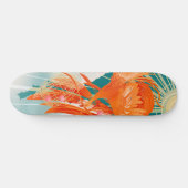 Märchen-Feuerbird-Goldkäfig-Illustration Skateboard (Horizontal)