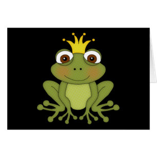Märchen-Frosch-Prinz mit Krone