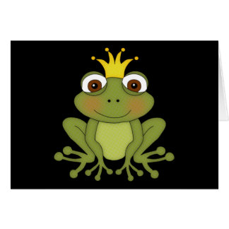 Märchen-Frosch-Prinz mit Krone
