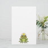 Märchen-Frosch-Prinz mit Krone Briefpapier (Stehend Vorderseite)