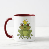 Märchen-Frosch-Prinz mit Krone Tasse (Links)