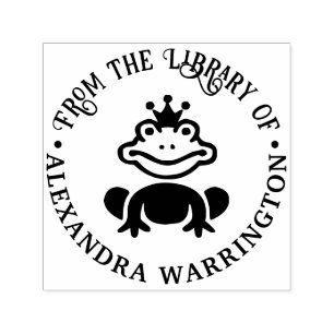 Märchen Froschkönig “aus der Bibliothek von” Buch Permastempel