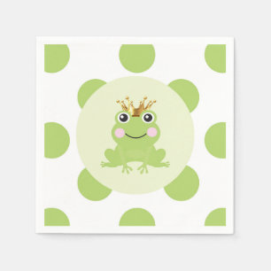 Märchen-Froschkönig-Baby-Party Serviette