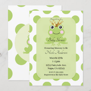 Märchen Froschkönig Baby Shower Geschichte Einladung