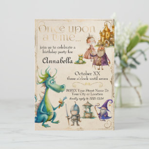 Märchen für Kinder Vintage Einladung
