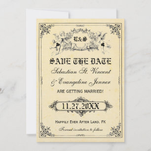 Märchen-Geschichtenbuch-Hochzeit Save the Date Kar