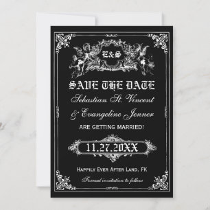 Märchen-Geschichtenbuch-Hochzeit Save the Date Kar Einladung