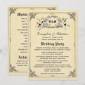 Märchen-Geschichtenbuch-Hochzeitsprogramme Programm (Vorne/Hinten)
