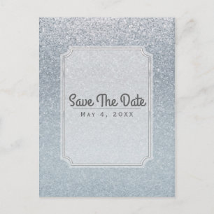 Märchen Glitzerparty Save the Date Ankündigungspostkarte