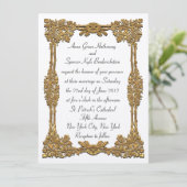 Märchen-Goldhochzeits-Einladung 5,5" x 7,5" Einladung (Stehend Vorderseite)