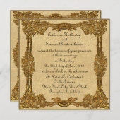 Märchen-Goldhochzeits-Einladung Einladung (Vorne/Hinten)