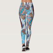 Märchen-Herzen Himbeer-Leggings Leggings (Rückseite)