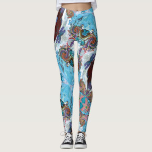 Märchen-Herzen Himbeer-Leggings Leggings