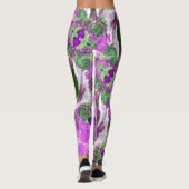 Märchen-Herzen Rosa Leggings (Rückseite)