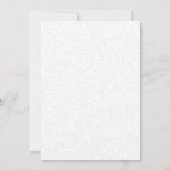 Märchen Hochzeit florale Save the Date Karte (Rückseite)