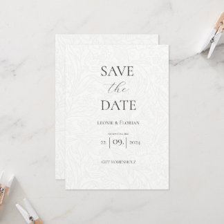 Märchen Hochzeit florale Save the Date Karte