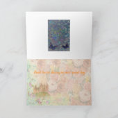 Märchen-Hochzeits-Gewohnheit danken Ihnen Dankeskarte (Innenseite)