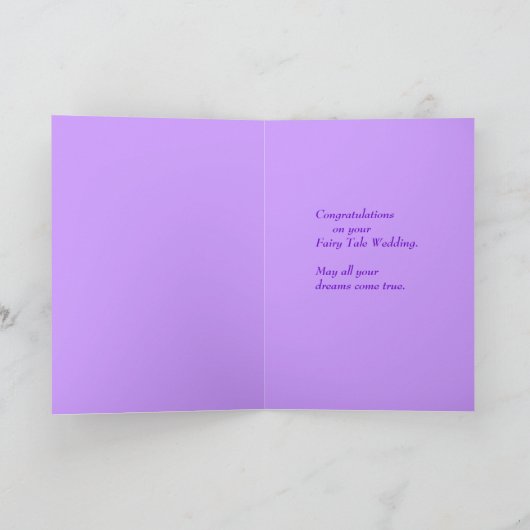 Märchen-Hochzeits-Karte Karte (Innenseite)