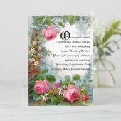 Märchen-Hochzeits-Mitteilung Einladung (Stehend Vorderseite)