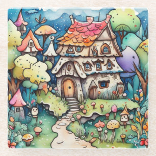 Märchen im Märchenland Glasuntersetzer