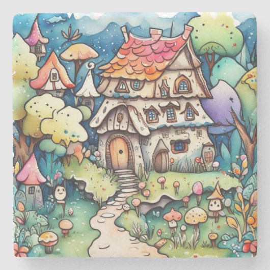 Märchen im Märchenland Steinuntersetzer (Vorderseite)