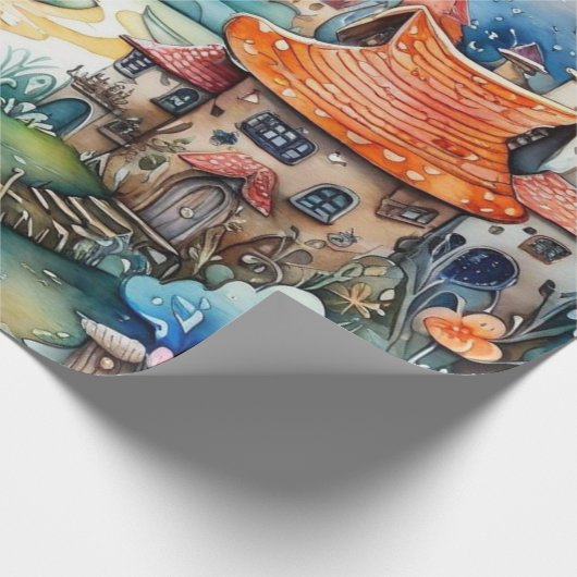 Märchen im Märchenwappenpapier Geschenkpapier (Ecke)