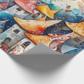 Märchen im Märchenwappenpapier Geschenkpapier (Ecke)