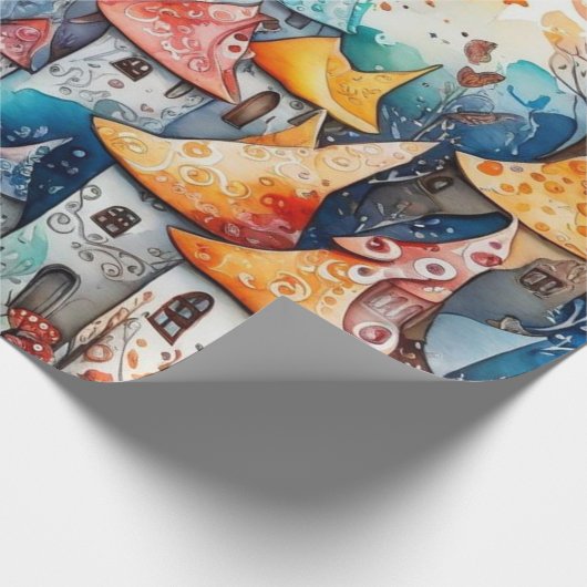 Märchen im Märchenwappenpapier Geschenkpapier (Ecke)