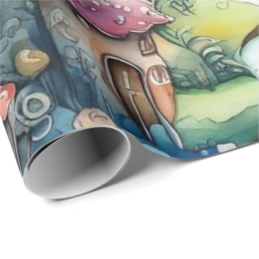 Märchen im Märchenwappenpapier Geschenkpapier (Rolleneckpunkt)