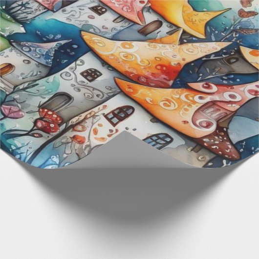 Märchen im Märchenwappenpapier Geschenkpapier (Ecke)