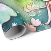 Märchen im Märchenwappenpapier Geschenkpapier (Rolleneckpunkt)