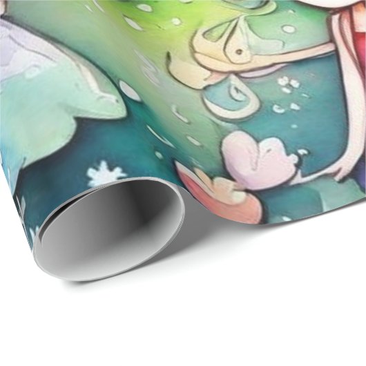 Märchen im Märchenwappenpapier Geschenkpapier (Rolleneckpunkt)