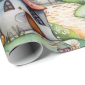 Märchen im Märchenwappenpapier Geschenkpapier (Rolleneckpunkt)