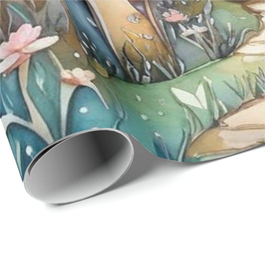 Märchen im Märchenwappenpapier Geschenkpapier (Rolleneckpunkt)