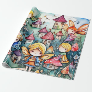Märchen im Märchenwappenpapier Geschenkpapier