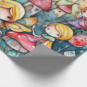 Märchen im Märchenwappenpapier Geschenkpapier (Ecke)