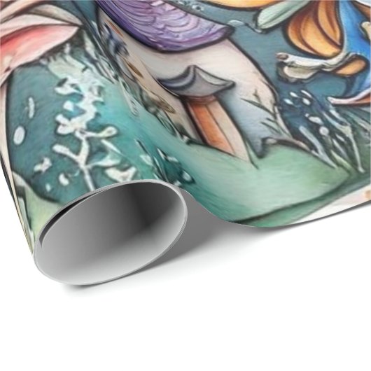 Märchen im Märchenwappenpapier Geschenkpapier (Rolleneckpunkt)