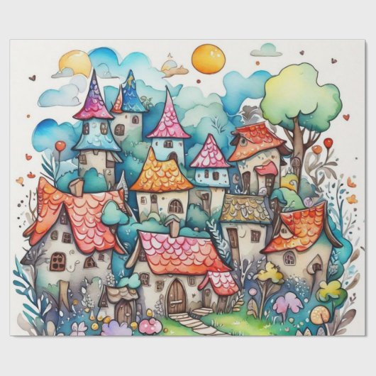 Märchen im Märchenwappenpapier Geschenkpapier (Flach)