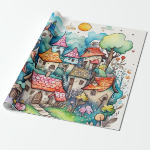 Märchen im Märchenwappenpapier Geschenkpapier