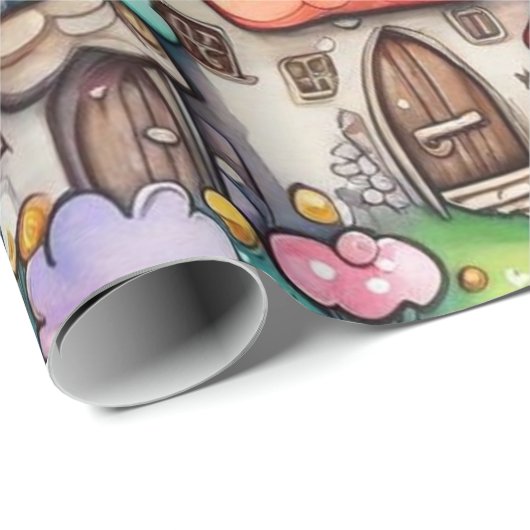 Märchen im Märchenwappenpapier Geschenkpapier (Rolleneckpunkt)