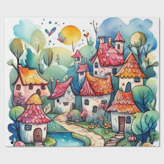 Märchen im Märchenwappenpapier Geschenkpapier (Flach)