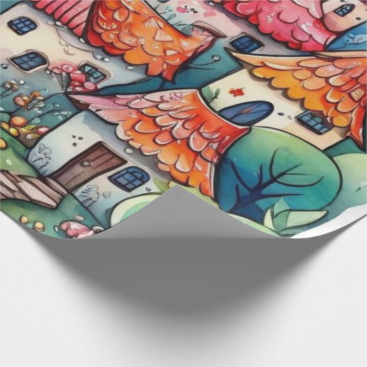 Märchen im Märchenwappenpapier Geschenkpapier (Ecke)