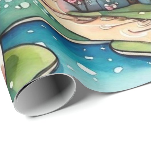 Märchen im Märchenwappenpapier Geschenkpapier (Rolleneckpunkt)