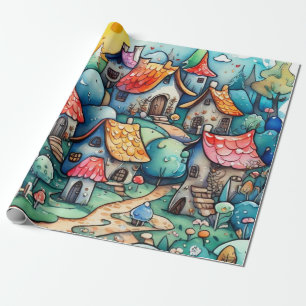 Märchen im Märchenwappenpapier Geschenkpapier