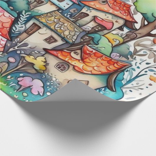 Märchen im Märchenwappenpapier Geschenkpapier (Ecke)