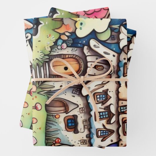 Märchen im Märchenwappenpapier Geschenkpapier Set (Beispiel)