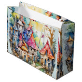 Märchen im Märchenwappenpapier Große Geschenktüte (Vorderseite Schrägansicht)