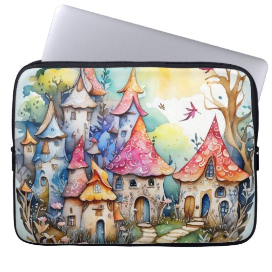 Märchen im Märchenwappenpapier Laptopschutzhülle (Vorderseite)